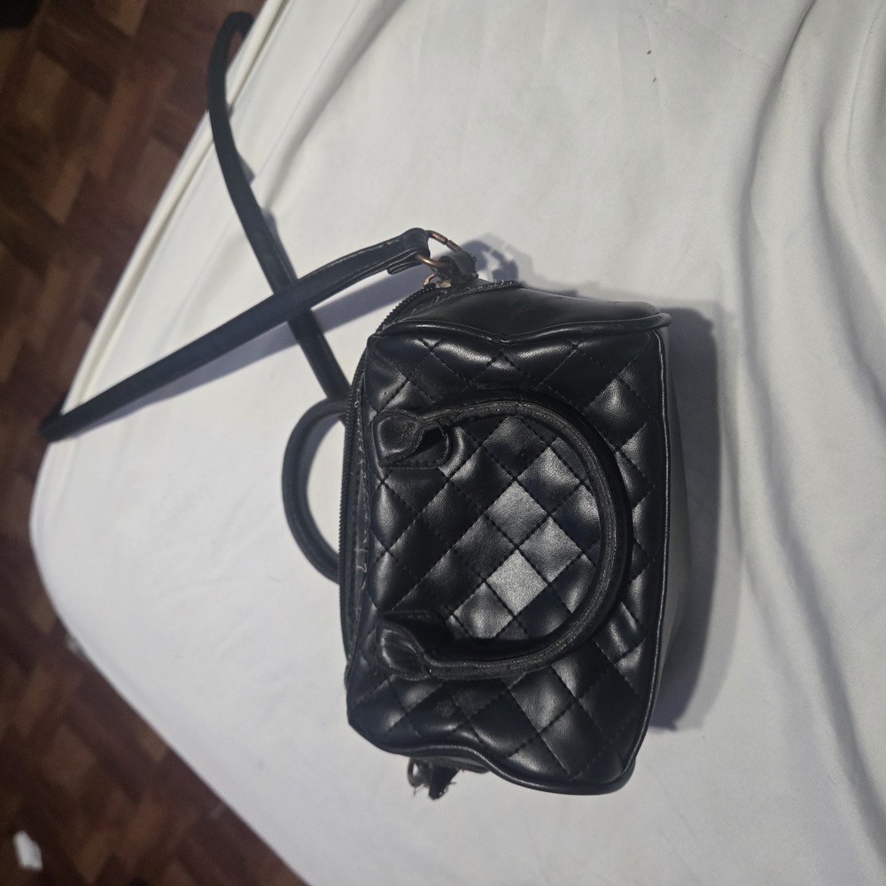 Chic Black Quilted Mini Bag